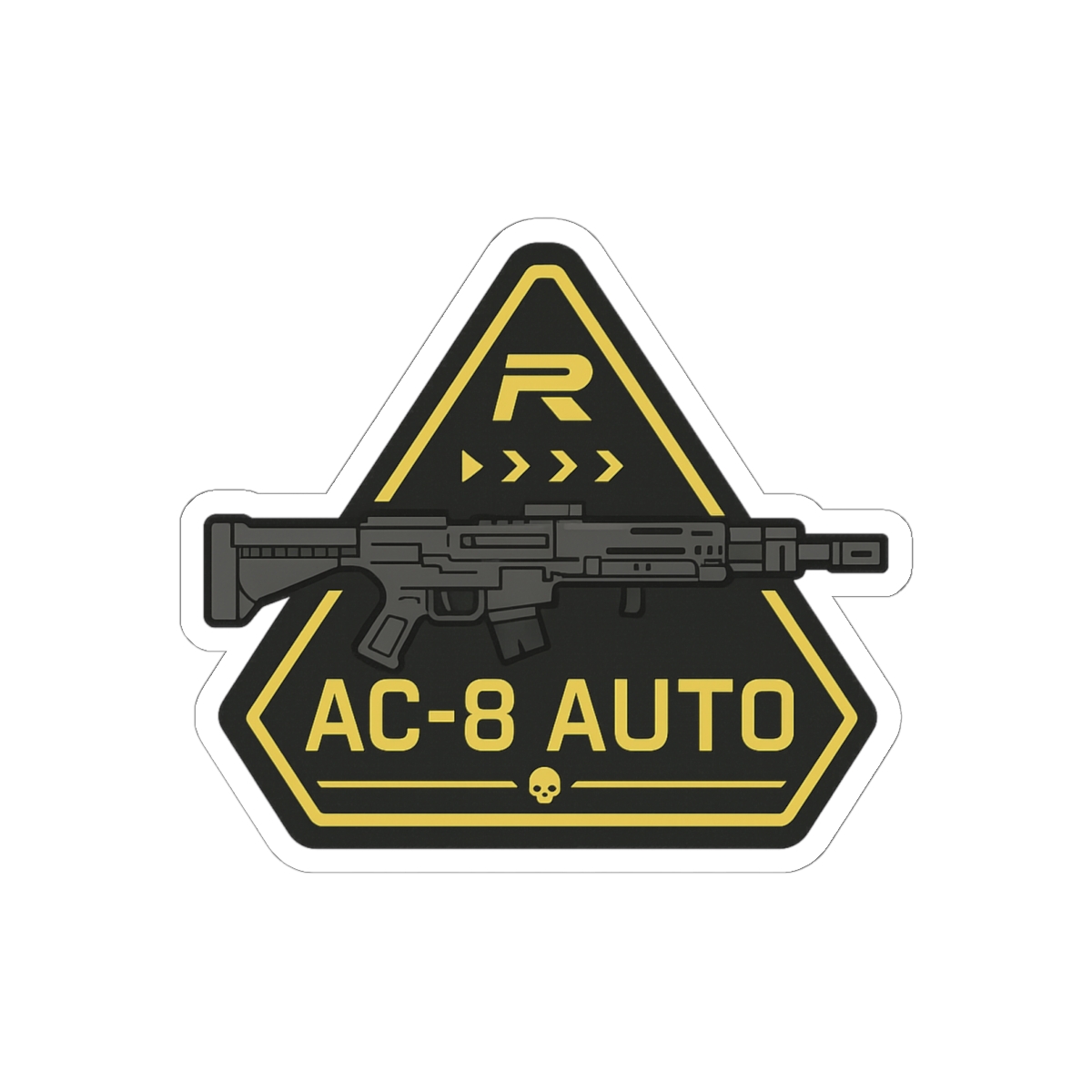 AC 8 Autocannon Sticker | Bold Military Vinyl Decal