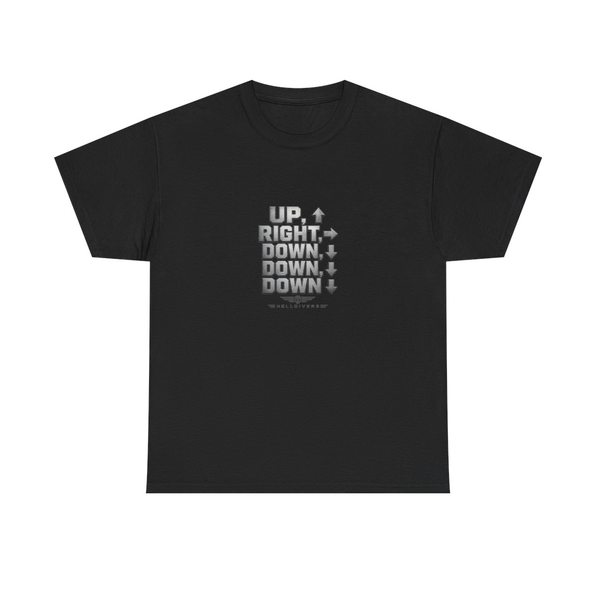 Helldivers "UP, RIGHT, DOWN, DOWN, DOWN" Unisex Tee